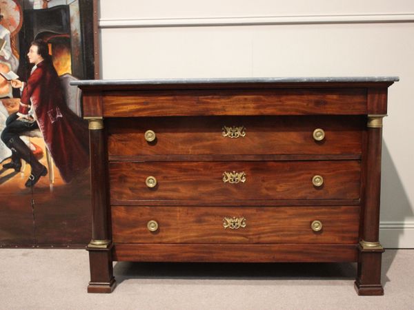 Mahogany chest of drawers Empire c. 1810
