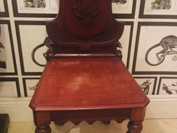 Mahogany hall Chair
