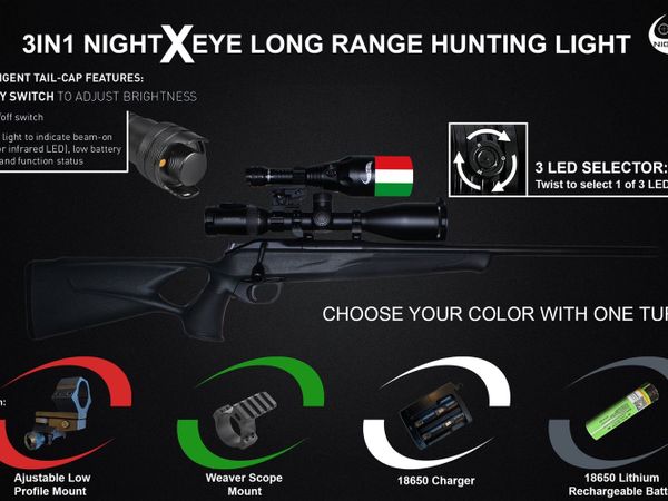 Nightxeye 3in1 long range hunting light.