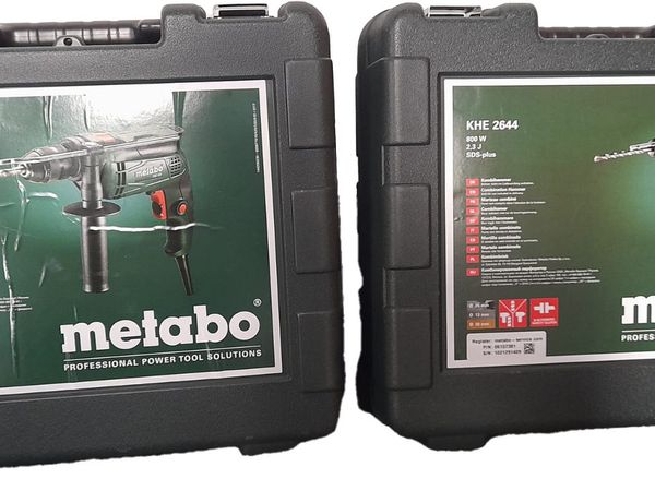 METABO 230v DRILLS , angle  grinder and pumps .