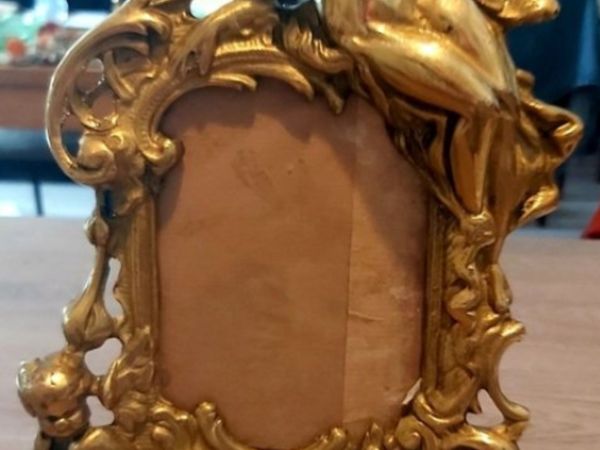 Antique Solid Brass pics frame