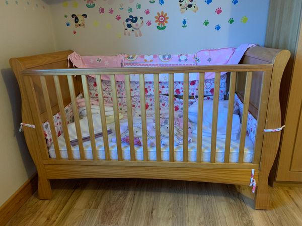 Kiddicare sleigh clearance crib