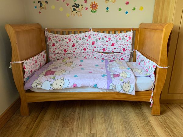 Izziwotnot Bailey Sleigh Cot Bed for sale in Co. Mayo for 300 on DoneDeal