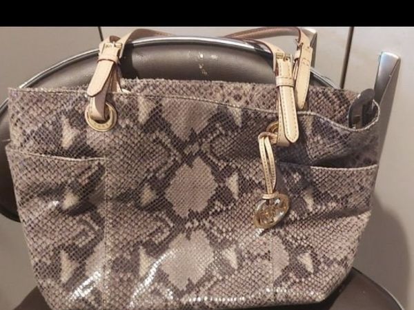 Genuine Michael Kors snakeskin handbag