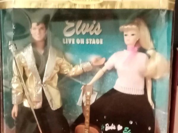 Elvis Barbie and book 50 years of barbies