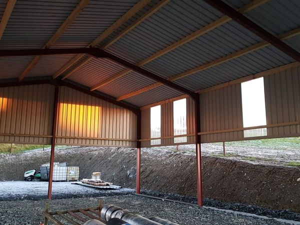 New kit shed  47ft x 30ft x 12ft 9,200euro +vat
