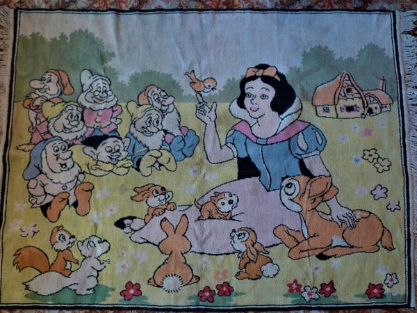 Walt Disney Vintage rare Snow White Rug