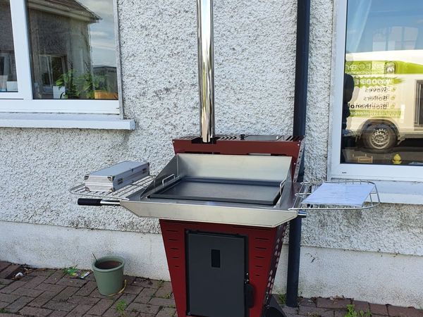 Wood pellet patio Heaters and bbqs. .