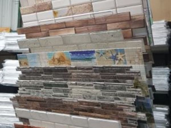 Tile,stone,brick Effect 3D PVC Wall panels