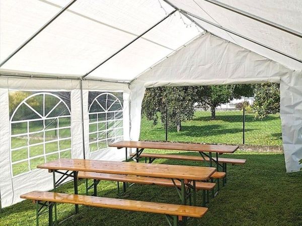NEW GAZEBO MARQUEE 6 X 4 M, 100% WATERPROOF .. FREE DELIVERY