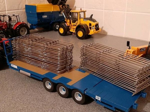 1/32 Scale Farm model steel Gates and feed barrier