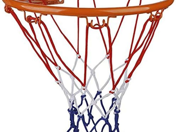 32cm Hanging Basketball Wall Mounted Goal Hoop Rim Net Sports Netting Indoor Outdoor Childrens Basketball Rim