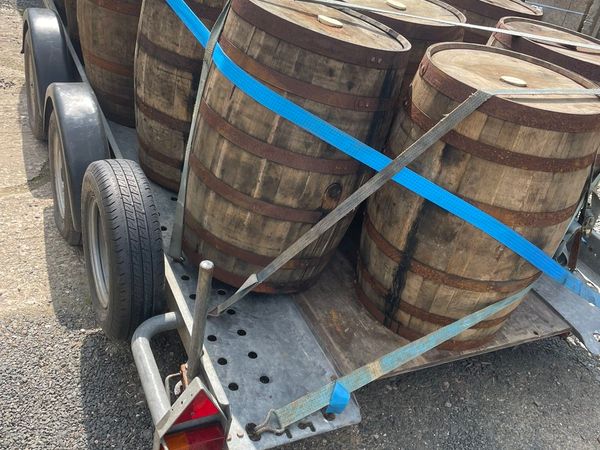 Wine and whiskey barrels