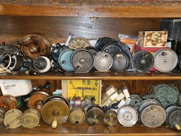 Vintage fishing tackle and reels