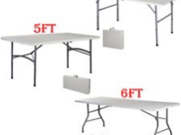 New 3ft 4ft 5ft 6ft Folding Half Market Tables