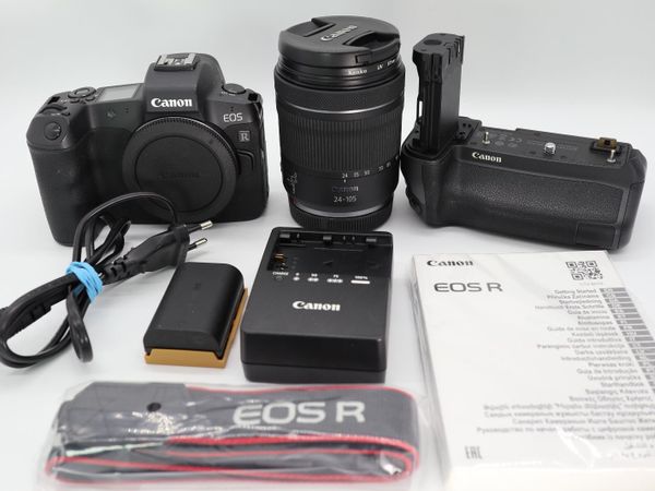 Canon EOS R & RF 24-105mm IS STM Lens & Batt Grip