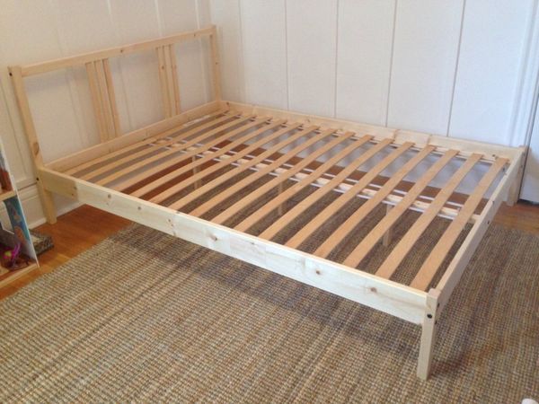 Ikea Fjellse Double Bed Frame For, Ikea Wooden Bed Frame Small Double