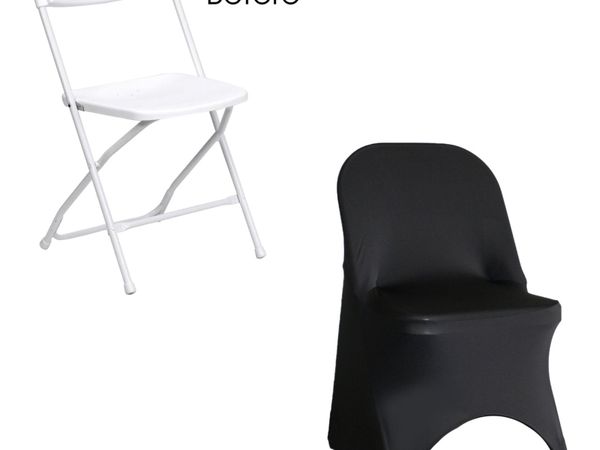 New Black & White Spandex Chair Covers