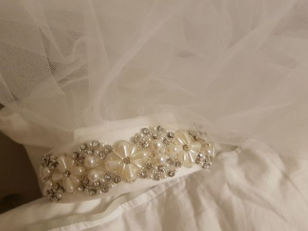 Paul Costello Holy Communion head band and veil