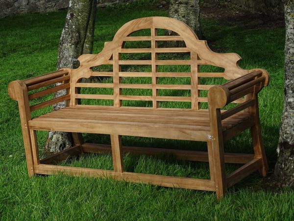 Stunning teak bench’s limited stock reduced