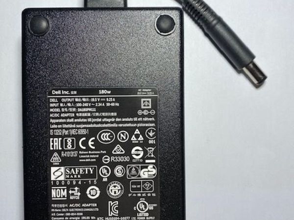 Dell Laptop Charger AC Adapter 180W 19.5V 9.23A with 7.4/5.0MM Round Pin