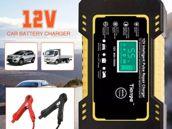 Car / Motorbike Battery Charger 12V LCD Display