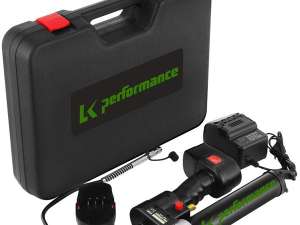 LK Performance 10,000psi 18v Cordless Electric Grease Gun + 2 Batteries