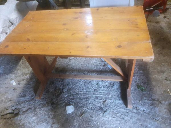 Antique hand built wooden table