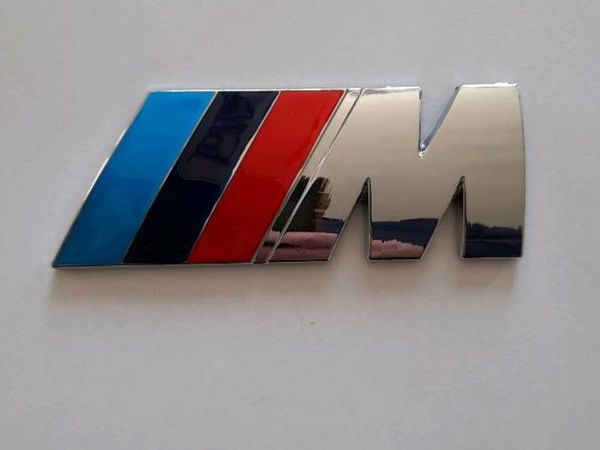 BMW M Power Badge Emblem Metal Rear 82mm Chrome