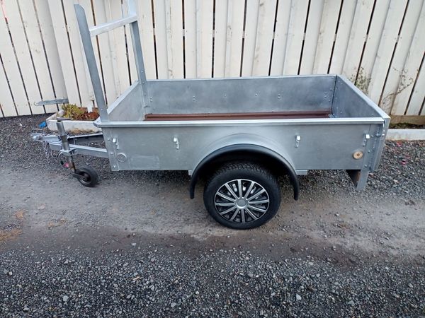 Car trailer 6x3.5 ft bronnis galvanized for sale in Down