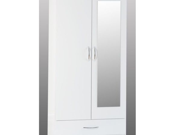 BS1180 Nevada Mirrored Wardrobe  *FREE DELIVERY *