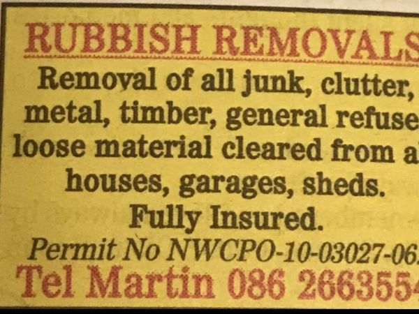 Galway rubbish removals