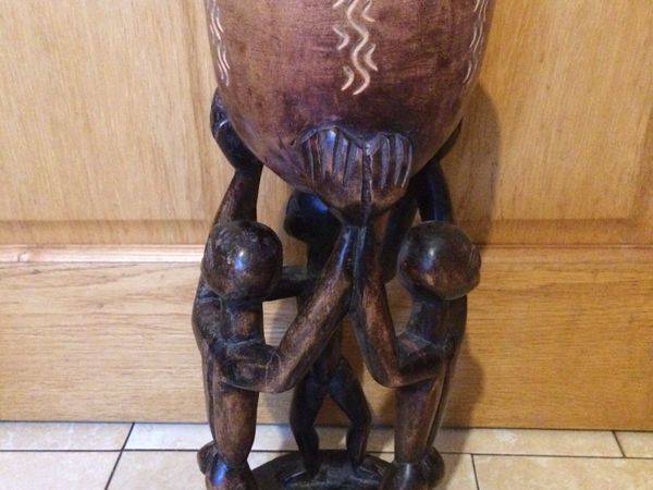 Large African tribal altar bowl Free postage