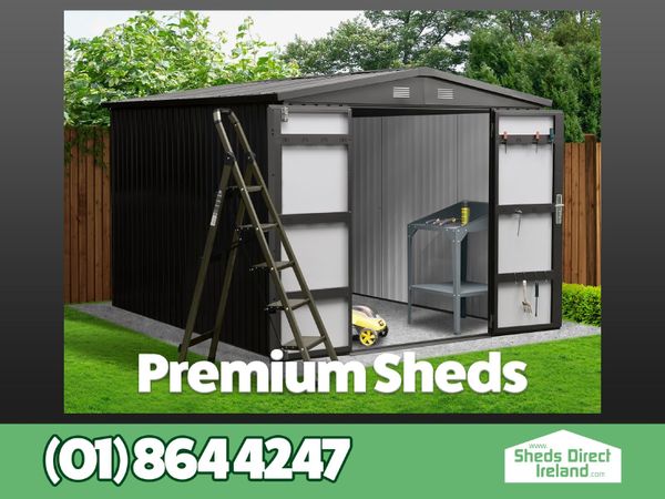 Premium Apex 8ft x 10ft Steel Shed