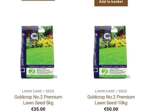 Lawn seed and fertiliser