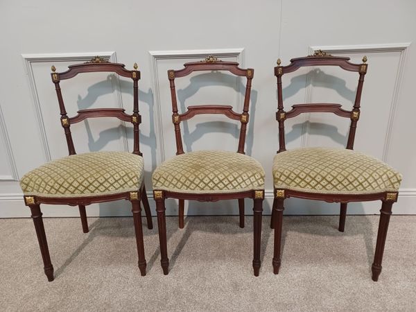 French antique Empire style chairs