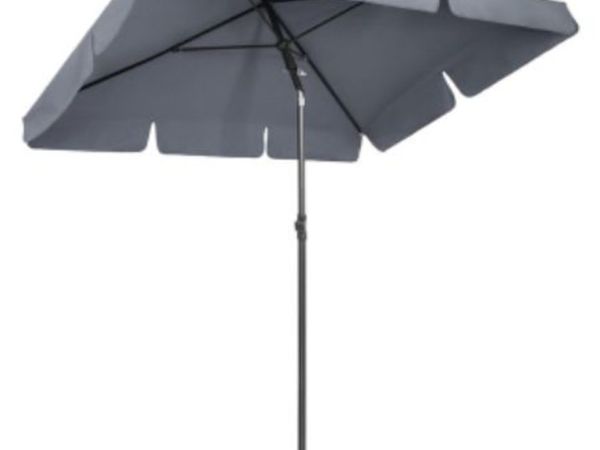 Rectangular Parasol Canopy Sun Umbrella Keep Cool UV Protection Foldable for Patio Household Market Outdoor Umbrella Rainproof