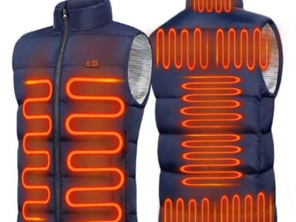 Electric Heated Vest Jackets Men Women's 9 Heated Zones Graphene Sportswear USB Heating Heat Coat Camping Waterproof Down Jacket