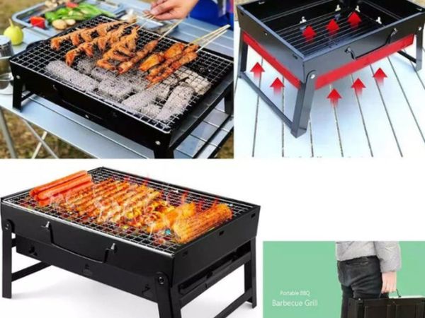 Portable Folding Charcoal BBQ Barbecue Grill Trave