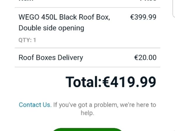 Brand new roof box