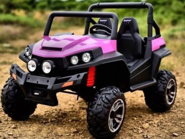 Ranch Wagon 24V Electric Ride On Buggy (Pink)