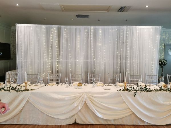 Wedding Top Table Backdrop & Door Decoration