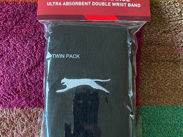 Brand new Slazenger double wrist band, twin pack