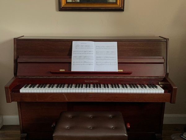 Waldstein Upright Piano Plus Stool Good As New