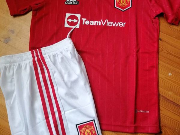 Manchester united 22/23 new home kids jerseys