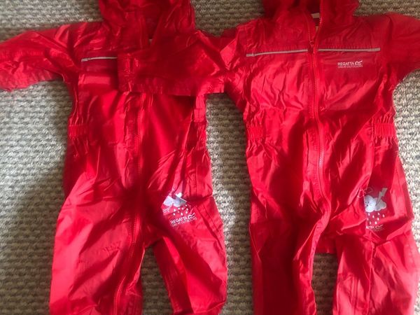 Twin Regatta puddle suits 2-3 years