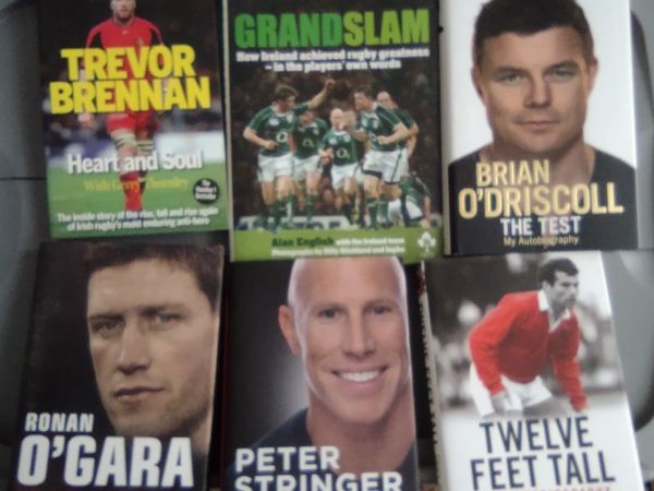 Books - Irish rugby biography, soccer, GAA, racing