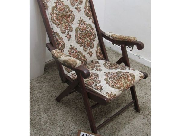 Antique deck chair.   #6724