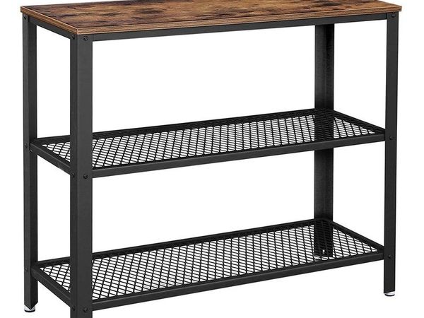 Hallway Table with 2 Mesh Shelves - Free Delivery Nationwide