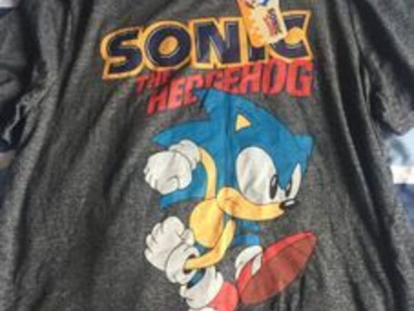 Sega - Sonic the Hedgehog T-Shirt. XXXL. Grey. New